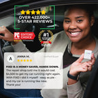 FIXD Bluetooth OBD2 Scanner for iPhone & Android - Diagnostic Scan Tool for Repairs and Car Buying - Check Engine Code Reader & Enhanced Codes - (1 Pack w/Free 14-Day FIXD Premium Bundle)
