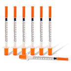 Syringes with Needle, U-100 1ml 31G 5/16" (8mm) Syringe, Pack of 30