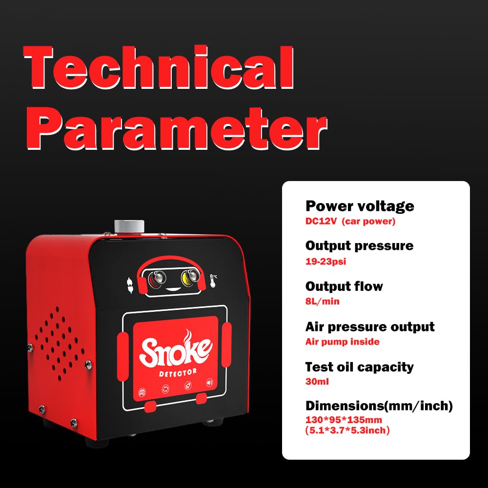 Solary Automotive Smoke Leak Tester - SD101 Professional Diagnostic Device Kit for EVAP and Vacuum Leak Detection in Auto Repair Shops, Automotive Service Technician