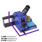 WEP 926LED V3 Soldering Station 130W MAX Soldering Iron Kit with Solder Wire, 5 Soldering Tips, Tweezers, Solder Sucker, Tip Cleaner, Temperature Control, Sleep Mode, C-F Conversion