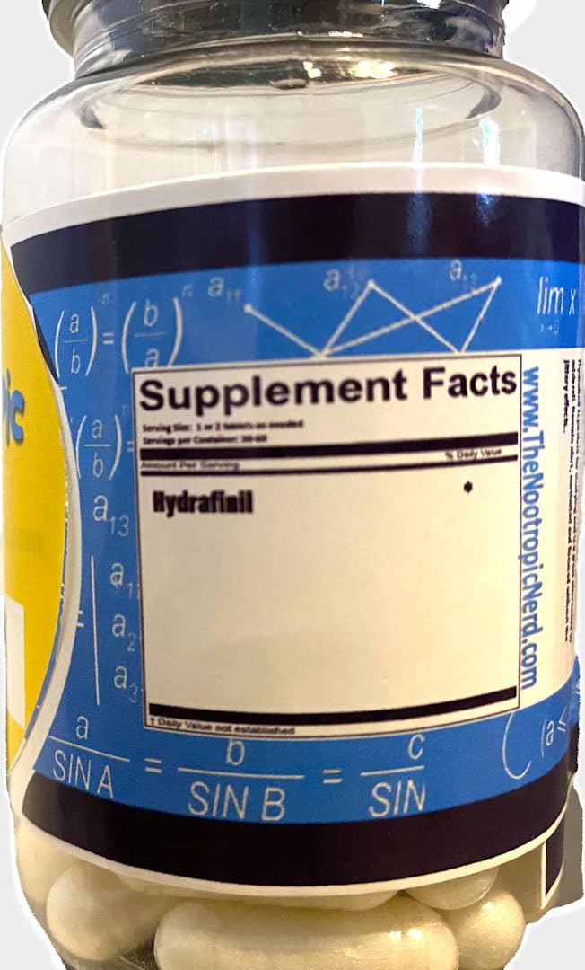 The Nootropic Nerd - 30 Count Hydrafinil Capsules - 500Mg