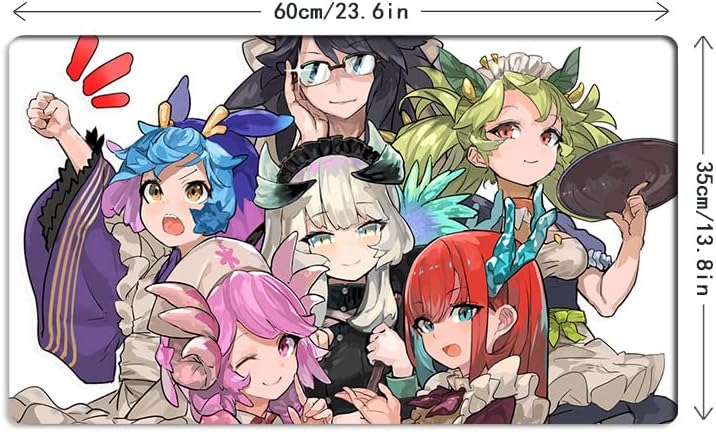 New Playmat Dragonmaid Deck TCG CCG OCG Trading Card Game Mat No Zones + Free Bag (ZD014-276-K)