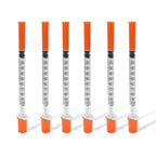 30 Pack U-100 Syringes with Needle, 1ml 30G 5/16" 8mm Syringe