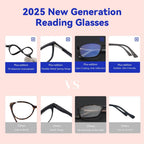 BLUEMOKY Blue Light Reading Glasses for Men，Sport Square Frame Readers, Anti Glare Computer Glasses(Black,2.00)