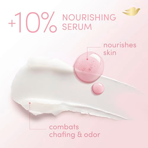 Dove Whole Body Deo Aluminum Free Anti-Chafe Deodorant Stick Raspberry & Rose for 72h Odor Control 2.6 Oz