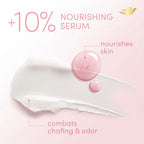 Dove Whole Body Deo Aluminum Free Anti-Chafe Deodorant Stick Raspberry & Rose for 72h Odor Control 2.6 Oz