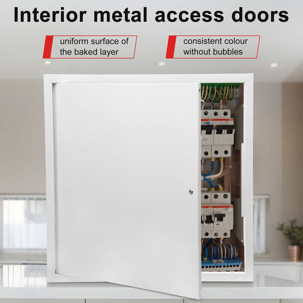 Thicken 1mm 22 x 22 Access Panel for Drywall,Attic Door, Ceiling Access Panel for Drywall,22x22 Metal Access Panels are Thickened to 1mm to Solve The Problem of Fragile Panels(Screwdriver Latch)