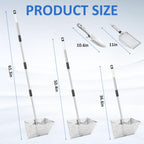 Sand Flea Rake, Shark Tooth Sifter ,65" Long Handle Stainless Sand Sifter