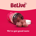 BeLive Elderberry Gummies with Vitamin C, D3 and Zinc - Multivitamin Supplement for Immune Health Support for Kids & Adults - 50 Count - Raspberry Flavor