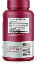 HMS Nutrition Stabilized R-Lipoic Acid 300 mg per Serving — Pure R Alpha Lipoic Acid (R-ALA) High Potency Active R Isomer Antioxidant Nerve & Metabolism Support — NSF Certified Non-GMO Vegan 60Capsule