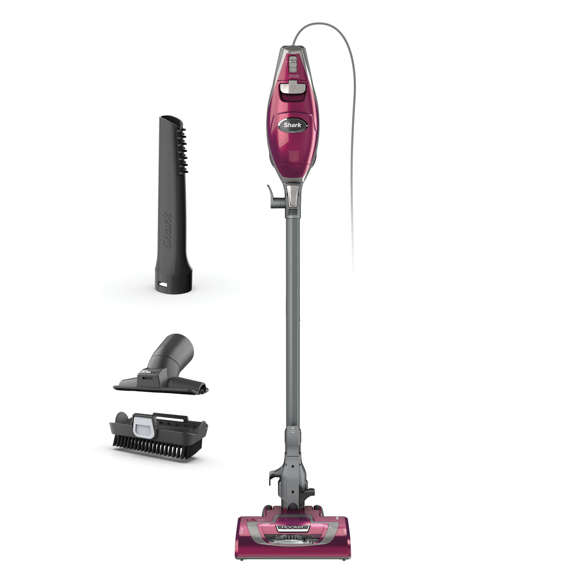 Shark Rocket Pet Plus Corded Stick Vacuum, Lightweight, Bordeaux, HV322