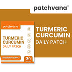 Patchvana Turmeric Curcumin Patch for Women & Men, 1 Month Supply, 30 Patches