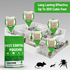 KPNKKWY Pest Control, Rodent Repellent Pouches, Mouse Repellant Indoor, Mice Peppermint to Repel Rat, Ant, Roach, Mosquito & Moth, RV Mouse Deterrent, Keep Mouse Away