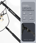 ANYLUV Blue Light Glasses for Woman/Men, Blue Light Blocking Glasses Women Computer Gaming Glasses for Eye Protection
