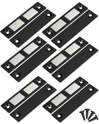 Jiayi 6 Pack Ultra Thin Magnets Latch, 30 Lb Kitchen Door Magnetic Catch Screw on Adhesive, Strong Cabinet Double Magnet Catch for Wardrobe Closet Door Drawer Wardrobe Cupboard Closing