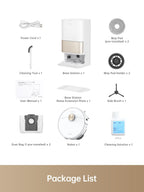 DREAME L10s Pro Ultra Heat Robot Vacuum and Mop Combo, Mop Extend, 7000Pa Suction, Auto Robot Care and Maintenance, 136°F Hot Water Mop Self-Cleaning, Obstacle Avoidance, Ideal for Hair, Carpets