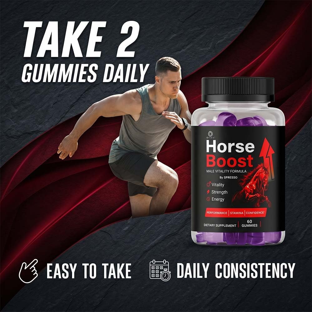 (1 Pack) Horse Boost Gummies - Official HorseBoost Supplement Gummys with Premium Ingredients, Advanced Formula Support for Overall Health & Wellness Reviews (60 Gummies)