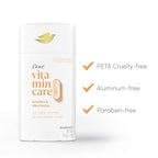 Dove VitaminCare+ Aluminum Free Deodorant Stick for 72H Odor Protection Peaches & Shea Butter Breathable Deodorant for Women 2.6 oz