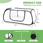 47x20x16 Inch Pop Up Mesh Plant Cover for Garden Raised Beds