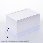 50 Sets Photo Frame Cards with Envelopes 4x6 Paper Picture Frames Bulk