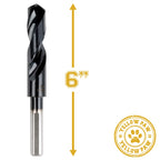 3/4 Inch Drill Bit (3 Pack) Industrial Grade M35 Cobalt Titanium Aluminum Nitrite - 3/4" Diameter & Total Length of 6" with Working Length of 3" Easily Drill Into Metal, Steel, & Aluminum