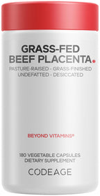 Codeage Beef Placenta, Grass-Fed, Liver, Tracheal Cartilage, 180 Capsules