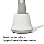 OXO Tot Baby Bottle Brush with Nipple Cleaner and Stand, Gray 2-Pack