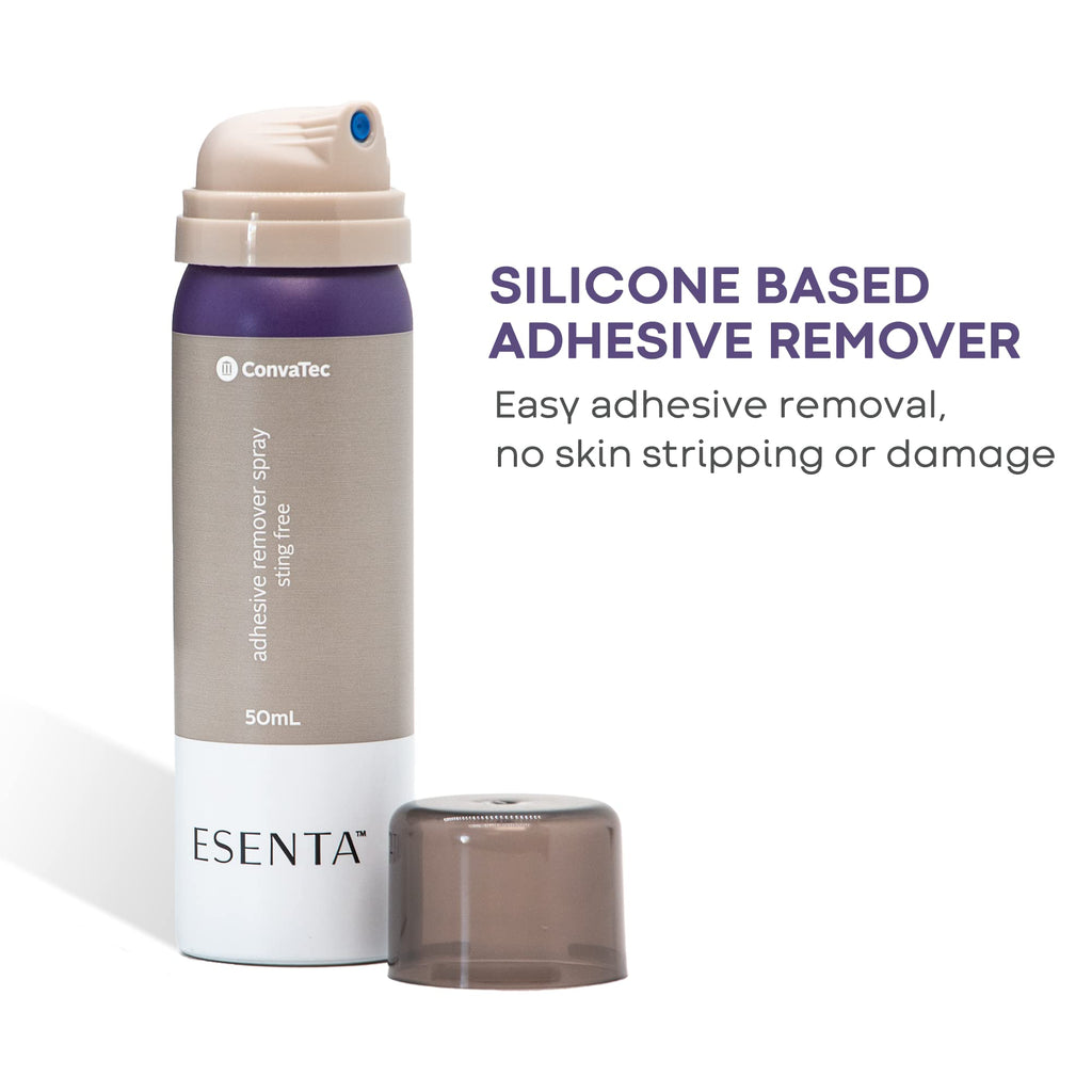 Convatec ESENTA Adhesive Remover Spray for Around Stomas and Wounds, Sting Free, Alcohol Free, 50 mL Bottle