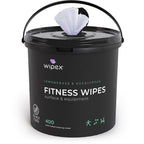Wipex Yoga Mat Cleaner Wipes, EWG Verified, 400 Ct Plant-Based Lemongrass, Eucalyptus & Vinegar Wipes for Gym & Fitness Equipment & All Purpose Gym Cleaning - Safe for Peloton Bikes & Treadmills