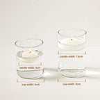Ashlux 2 inch White Floating Candles, 5-6 Hours Burns 24 Pack Candles Set