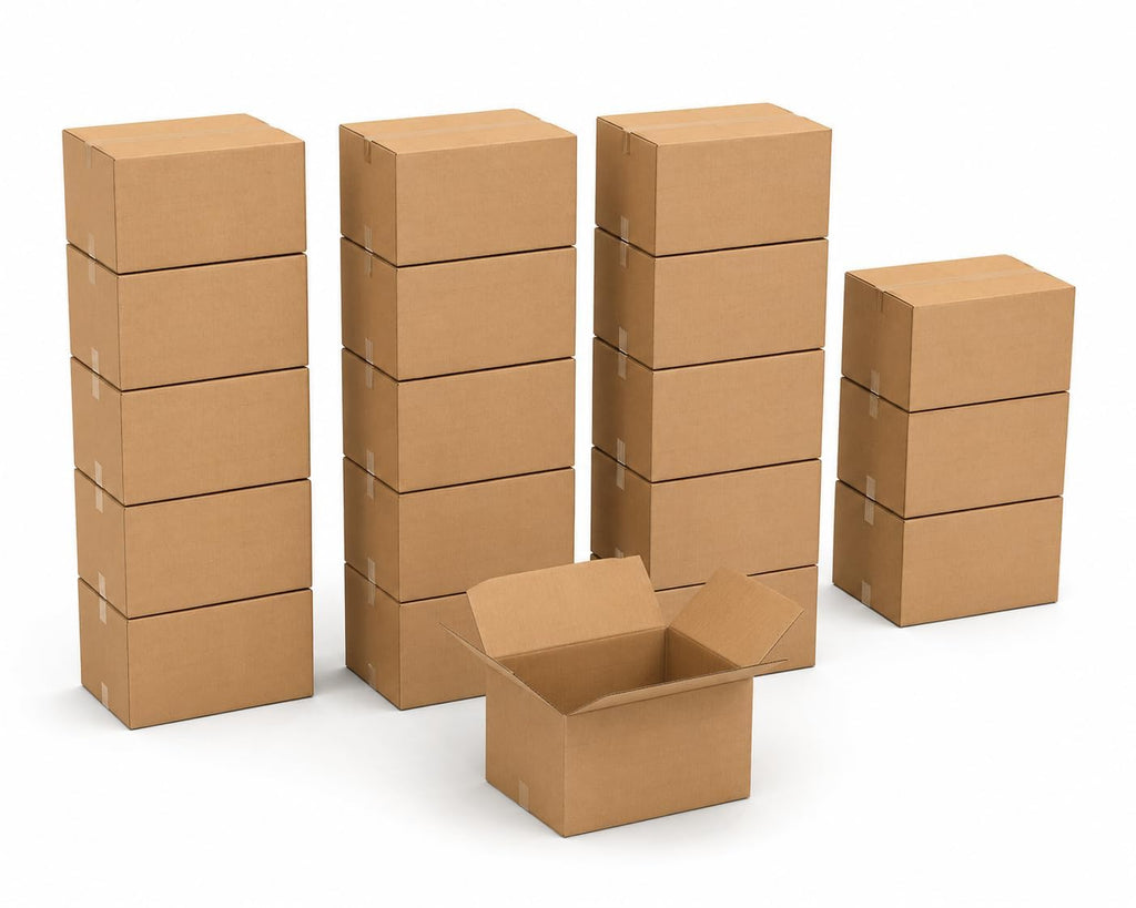 BOX USA Medium Moving Boxes 18"L x 14"W x 12"H 20-Pack - Corrugated Cardboard Box for Shipping, Mailing, Packing, Packaging and Storage