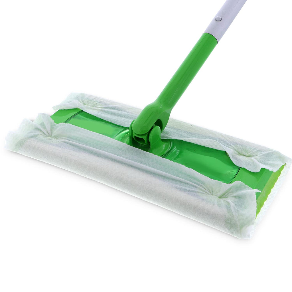 Wipex Wet Floor Wipes - Natural Wet Mop Pads Fit Swiffer Sweeper Mop - Rosemary Essential Oil & Vinegar & Plant-Based Textured Cloth Trap Absorb Dirt, Floor Cleaner Pads, 16 Count (Pack of 3)