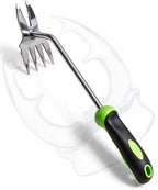 Garden Tools, 2-in-1 Hand Weeder Puller, Heavy Duty Stainless Steel Gardening Hand Tool for Deep Root Removal, Ergonomic Non-Slip Weed Remover for Lawn Yard Garden, 1 Pack