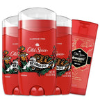 Old Spice Aluminum Free Deodorant for Men, 24/7 Odor Protection, 24/7 Freshness & Lasting Scent, Bearglove Scent, 3.0 oz with Travel Size Swagger Body Wash (Pack of 4)