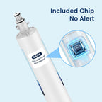 MARRIOTTO Replacement for GE RPWFE, RPWF (Built-in CHIP) Refrigerator Water Filter, Compatible with GFE28GELDS, PFE28KELDS, PFE28KYNFS, GFD28GELDS, GYE22HMKES, GFE28GYNFS, GFD28GYNFS, Pack of 3
