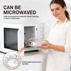Reusable Aluminum Foil Food Covers, 2026 New Thickened Heat-Resistant Material with Continuous Warmth, Fresh Keeping Food Cover for Home Kitchen Meals Vegetables Fruits Leftovers (B-100Pcs)