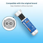 Crystala Filters Water Filter Compatible with XWFE (Built-in CHIP), Replacement for GE XWFE, XWF Refrigerator Water Filter Pack of 1