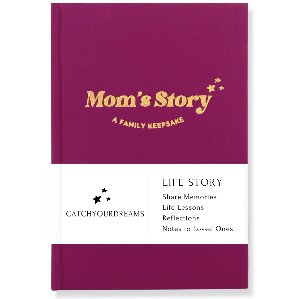Mom's Story Journal (Hardcover with Case) - A Family Keepsake with + 250 Prompts and Questions to Share Her Life Story and Memories, Sentimental Mother's Day, Birthday Gift Idea
