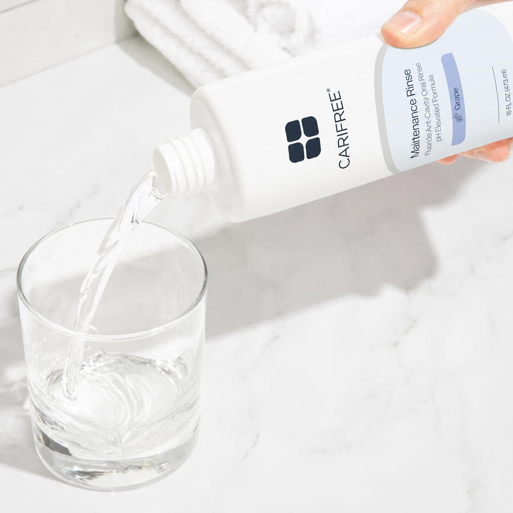 CariFree Maintenance Rinse, Grape Flavored, Anti-Cavity Fluoride Mouthwash, Dentist Recommended, Prevents Oral Decay, Freshens Breath, Alcohol-Free, Neutralizes pH (Previously CTx3)
