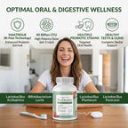 ProDentim Advanced Oral Health Probiotics– Advanced Formula for Healthy Gums, Teeth, Fresh Breath - Oral Probiotics for Bad Breath Support (1-Pack - 60 Capsules)