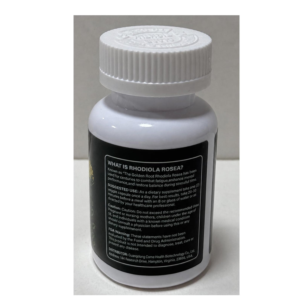 Soluma Rhodiola Rosea Extract Supplement | 800 mg Per Serving (2 Vegetarian Capsules), Standardized 3% Salidroside & 1% Rosavins, Adaptogenic Herbal Supplement, 90 Capsules