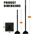 Steel Tamper Tool with 48 inch Handle，10''x10'' Hand Tamper