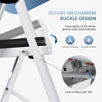 OLIXIS Step Ladder, 4 Sturdy Step Stool with Anti-Slip Pedal & Handrail