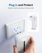 SITERWELL Plug in Carbon Monoxide Detector 10 Year Battery, CO Alarm Detectors with Electrochemical Sensor and Sound Warning, AC Powered Portable Carbon Monoxide Detector for Home Office Travel,1-Pack