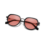 BRADDELL FL-41 Photochromic Transitional Rose Tinted Migraine Light Sensitivity Glasses for Fluorescent LED Glare, Photophobia and Eye Strain (Acetate)