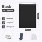 UCGOU Poly Mailers 14.5x19 Inch Black 100 Pack Large Shipping Bags #7 Strong Thick Mailing Envelopes Self Sealing Adhesive Waterproof and Tear Proof Boutique Packaging Postal for Clothing