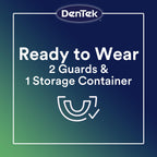 DenTek Comfort-Fit Dental Guard, Mouth Guard for Grinding Teeth at Night, Pack of 2 Guards & 1 Storage Case