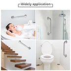 Grab Bars for Shower, 2 Pack 16 Inch Anti-Slip Safety Shower Handle for Senior, Stainless Steel Shower Grab Bars, Handicap Elderly Bathtub and Toilet Bathroom Assist