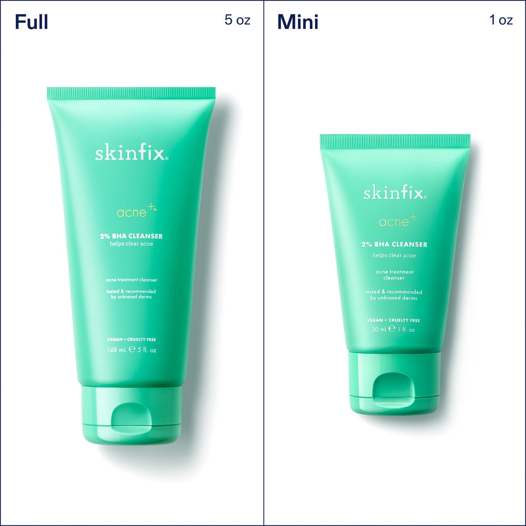 Skinfix 2% BHA Cleanser - 5 oz - Clears Acne Blemishes & Blackheads - Safe for All Types of Acne - Fragrance Free - Vegan, Cruelty Free
