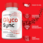 Gold Nutra Glyco Sync Capsules, Premium All Natural Ingredients, Maximum Strength Pills GlycoSync Supplement (2 Pack)